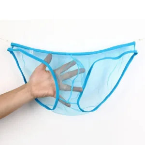 Slip Transparent Homme. Junon Slip Ultra Fin Taille Xl Azur