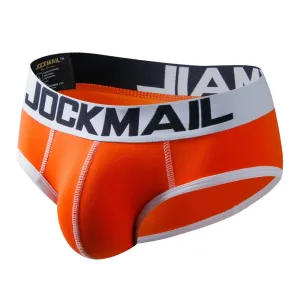 Slip homme taille basse, très confortable motifs fantaisies Orange