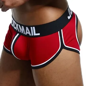Slip Jockstrap homme type Tanga Rouge, marqué JOCKMAIL Brand