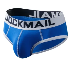 Slip homme taille basse, très confortable motifs fantaisies Bleu intense