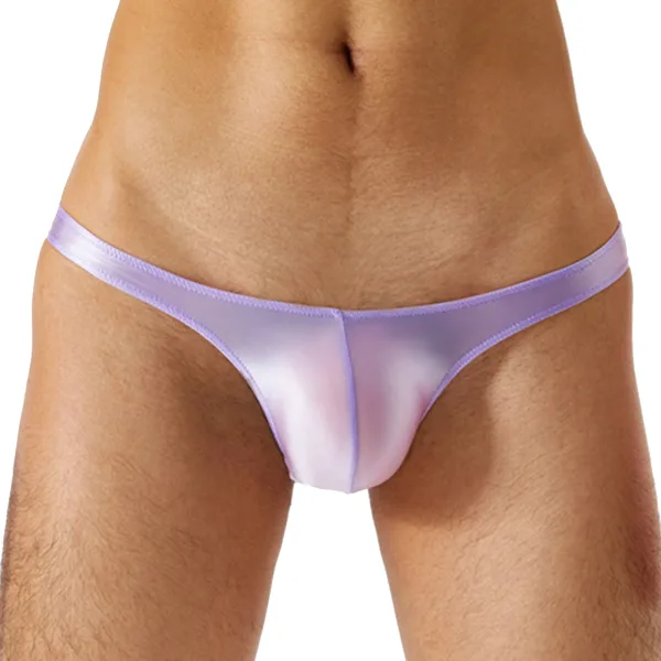 Slip homme sexy, Lycra satiné Pourpre