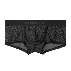 Slip boxer Noir homme respirant