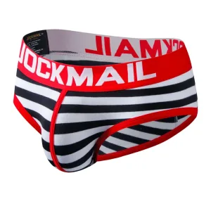 Slip homme taille basse, très confortable motifs fantaisies Rouge Navy