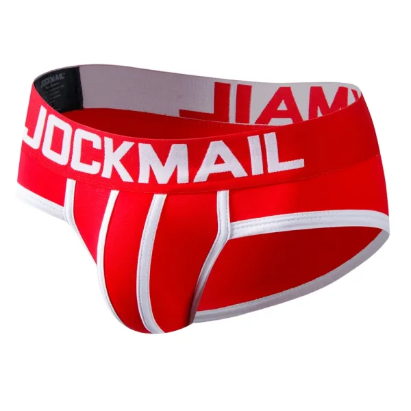 Slip homme taille basse, très confortable motifs fantaisies Rouge