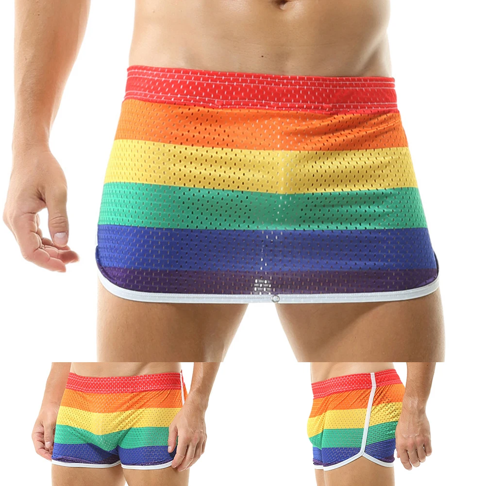 Culotte boxer homme à motifs arc-en-ciel