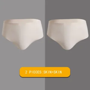 Slip String Homme. Aphrodite Style Sissy 2 Pièces. Couleur chair + chair
