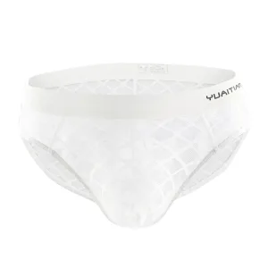 Slip Transparent Homme. Vénus Grillage. Blanc
