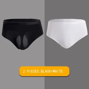 Slip String Homme. Aphrodite Style Sissy 2 Pièces. Noir Et Blanc