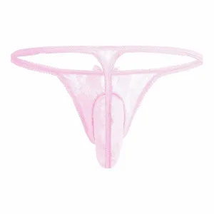 Slip dentelle homme, string homme Sissy Rose