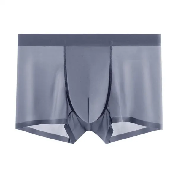 Slip Boxer homme Bleu Royal, ultra-fin sans couture, U convexe,